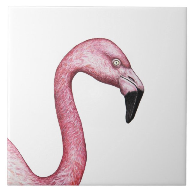 The Flamingo Ceramic Tile (Front)