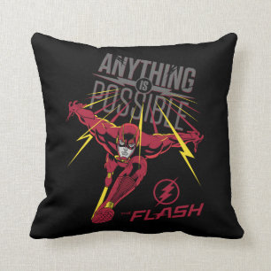 The Flash   "Anything Is Possible" Cushion