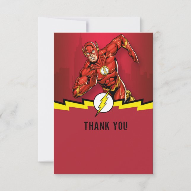 The Flash Birthday Thank You Card (Front)