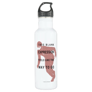 The Flash   "Blank Expression" Quote Silhouette 710 Ml Water Bottle