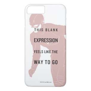 The Flash "Blank Expression" Quote Silhouette iPhone 8 Plus/7 Plus Case