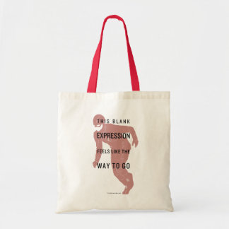The Flash | "Blank Expression" Quote Silhouette Tote Bag