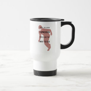 The Flash   "Blank Expression" Quote Silhouette Travel Mug