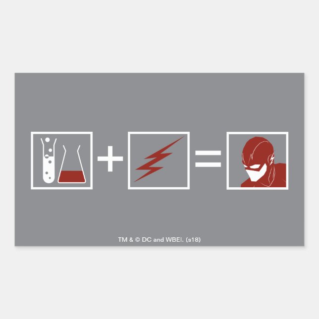 The Flash | Flash Equation Rectangular Sticker (Front)