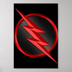 The Flash lighting bolt Logo Poster