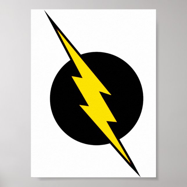 The Flash lighting bolt Logo Poster (Front)
