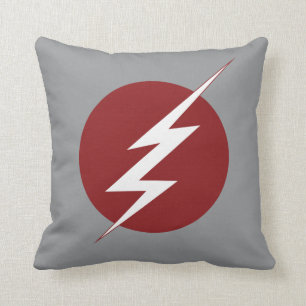 The Flash   Lightning Bolt Logo Cushion
