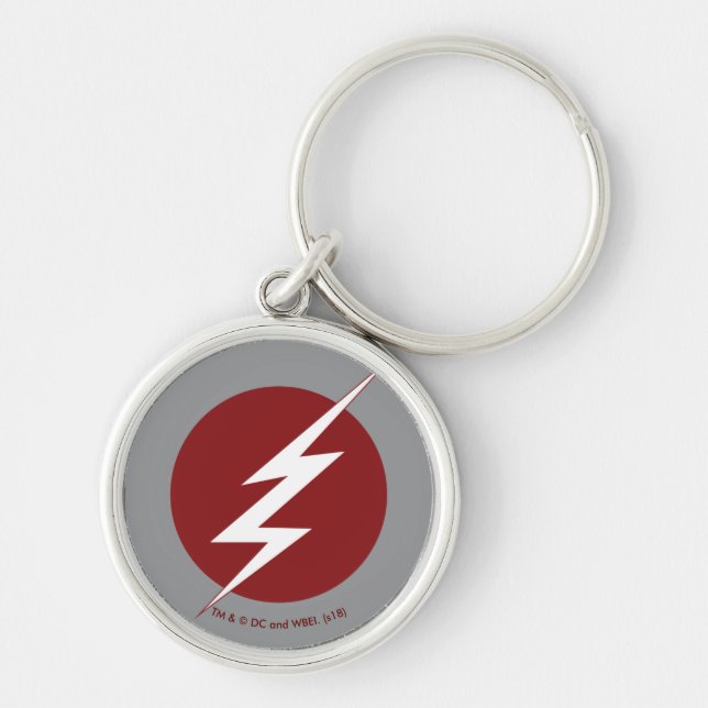 The Flash | Lightning Bolt Logo Key Ring (Front)