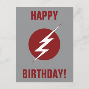 The Flash   Lightning Bolt Logo Postcard