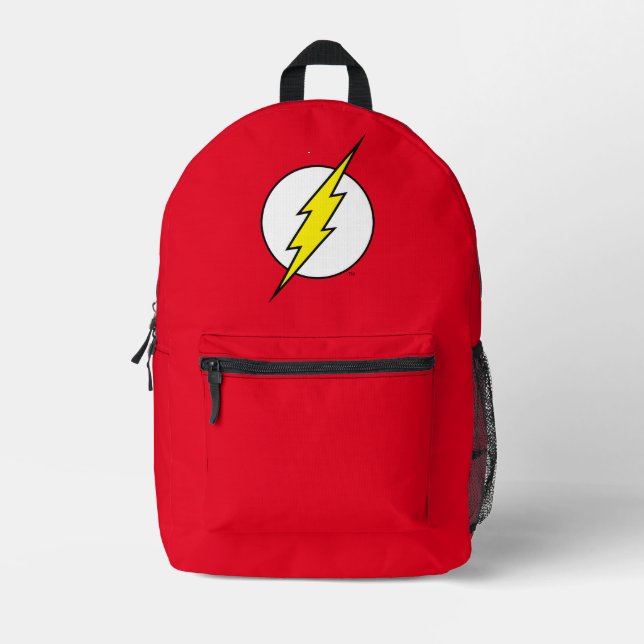 The Flash | Lightning Bolt Printed Backpack (Front)
