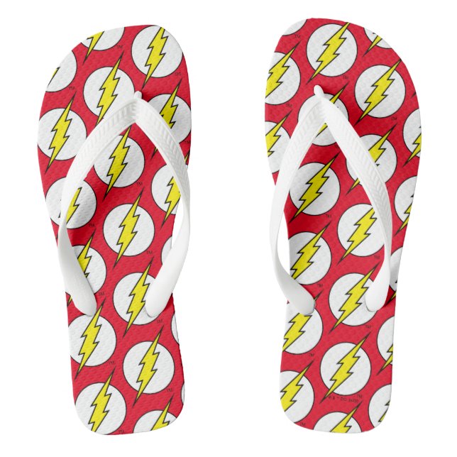 The Flash | Lightning Bolt Thongs (Footbed)