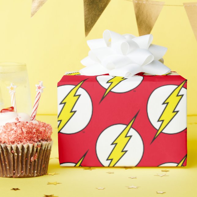 The Flash | Lightning Bolt Wrapping Paper (Birthday Party)