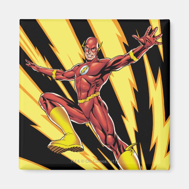 The Flash Lightning Bolts Magnet (Front)
