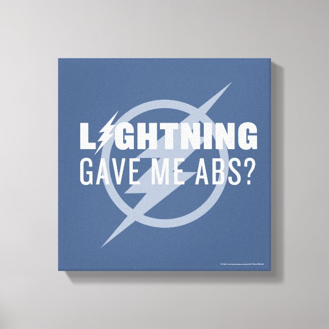 The Flash | "Lightning Gave Me Abs?" Canvas Print (Front)