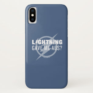 The Flash   "Lightning Gave Me Abs?" iPhone X Case