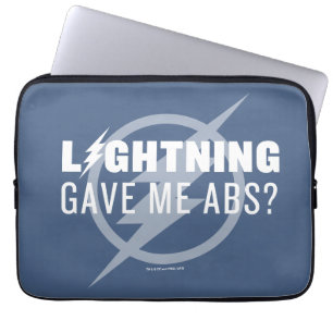 The Flash   "Lightning Gave Me Abs?" Laptop Sleeve
