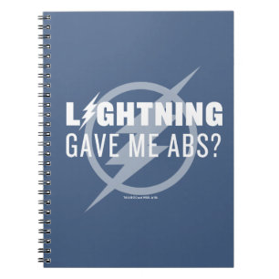 The Flash "Lightning Gave Me Abs?" Notebook