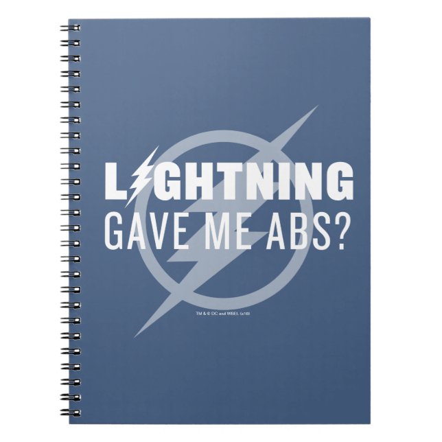 The Flash | "Lightning Gave Me Abs?" Notebook (Front)