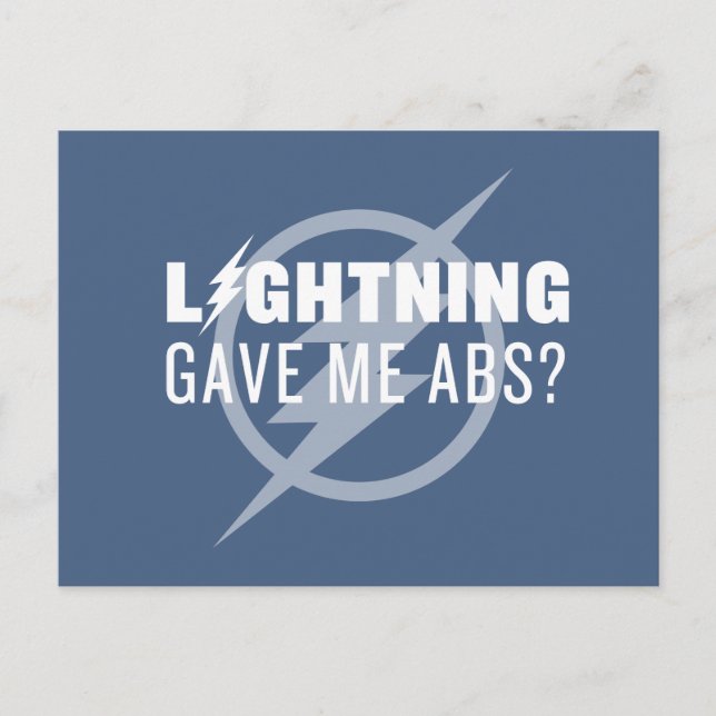 The Flash | "Lightning Gave Me Abs?" Postcard (Front)