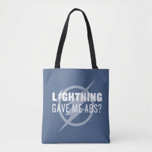 The Flash "Lightning Gave Me Abs?" Tote Bag