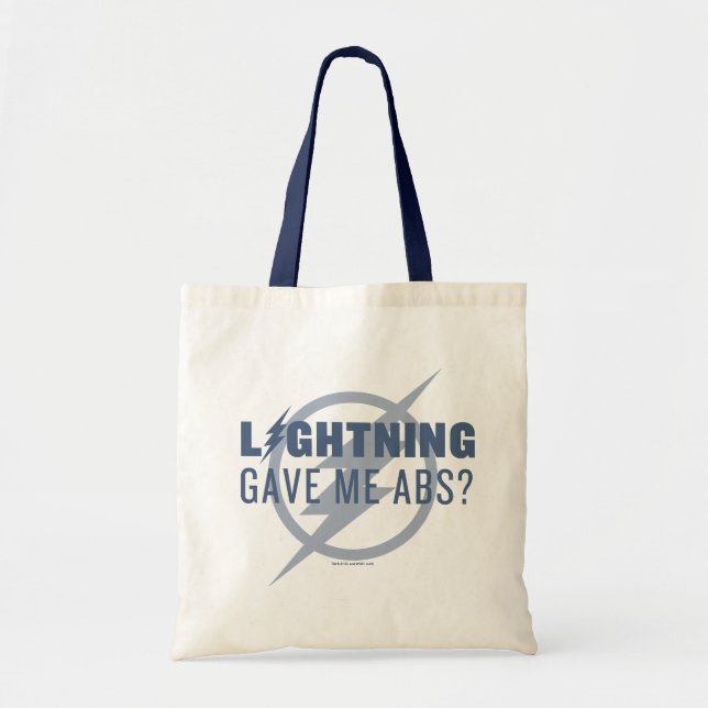 The Flash | "Lightning Gave Me Abs?" Tote Bag (Front)