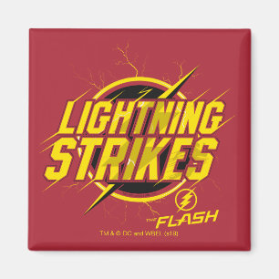 The Flash "Lightning Strikes" Graphic Magnet