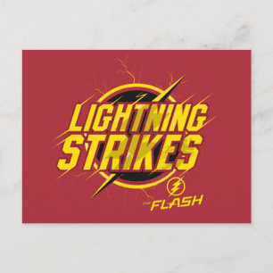 The Flash   "Lightning Strikes" Graphic Postcard