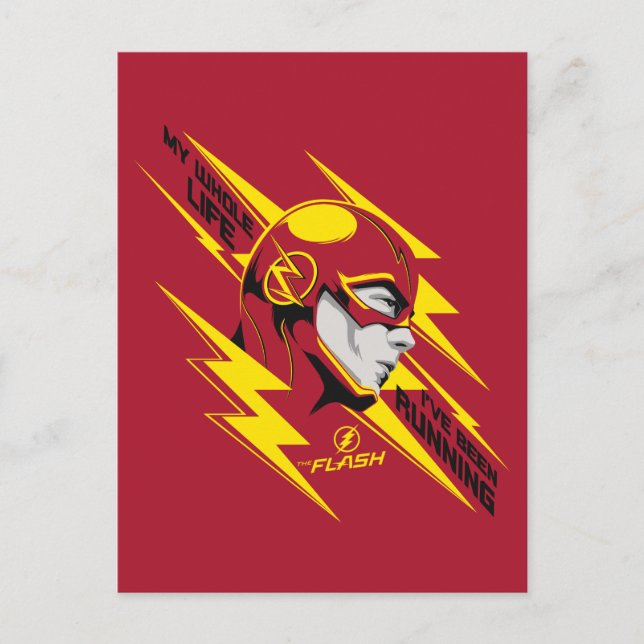 The Flash | My Whole Life I've Been Running Postcard (Front)