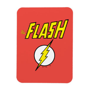 The Flash Name & Lightning Bolt Logo Magnet