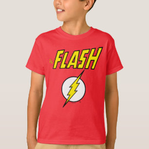 The Flash Name & Lightning Bolt Logo T-Shirt
