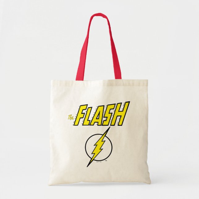 The Flash Name & Lightning Bolt Logo Tote Bag (Front)