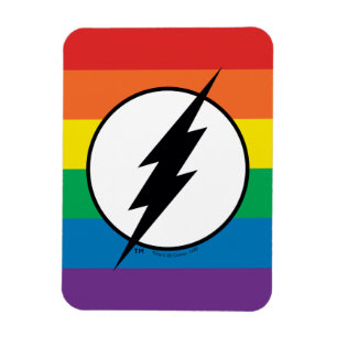 The Flash Rainbow Logo Magnet