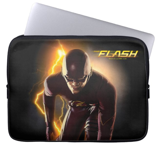 The Flash | Sprint Start Position Laptop Sleeve (Front)