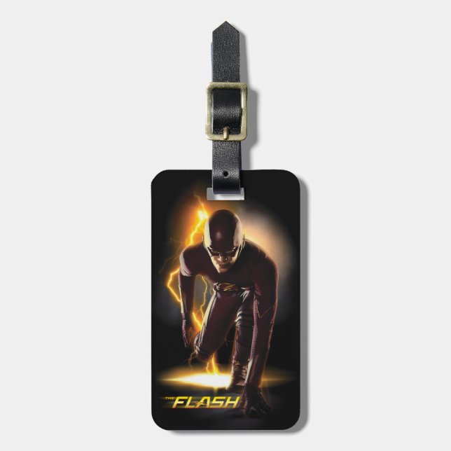 The Flash | Sprint Start Position Luggage Tag (Front Vertical)