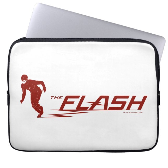 The Flash | Super Hero Name Logo Laptop Sleeve (Front)