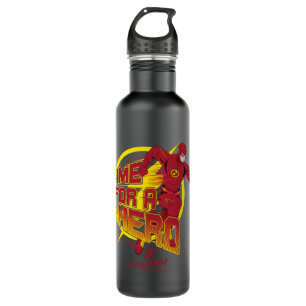 The Flash   "Time For A Hero" Graphic 710 Ml Water Bottle