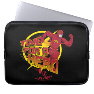 The Flash   "Time For A Hero" Graphic Laptop Sleeve
