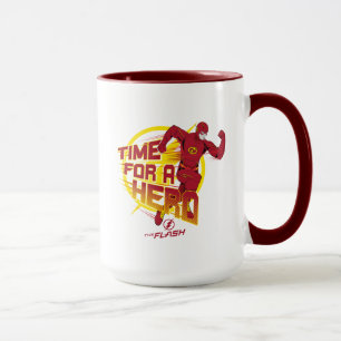 The Flash   "Time For A Hero" Graphic Mug