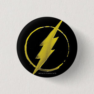 The Flash Yellow Chest Emblem 3 Cm Round Badge