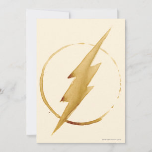 The Flash   Yellow Chest Emblem Invitation