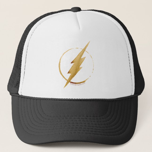 The Flash | Yellow Chest Emblem Trucker Hat (Front)