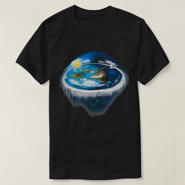 The Flat Earth 4 T-Shirt (Design Front)
