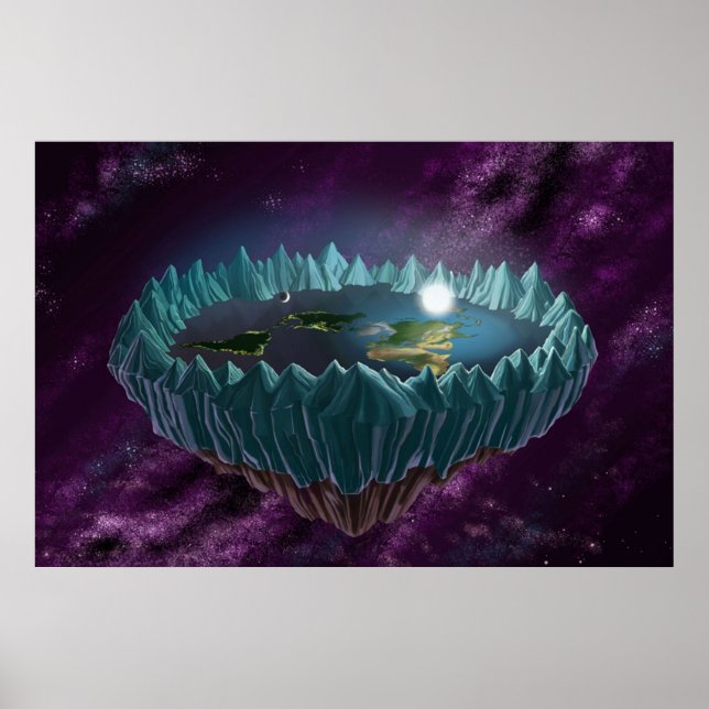 The Flat Earth Poster (Front)