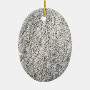 The flat surface of a grey granite stone ceramic tree decoration