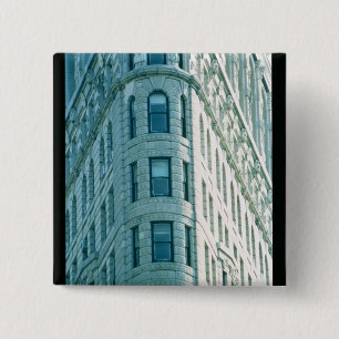 The Flatiron Building (photo) 2 15 Cm Square Badge