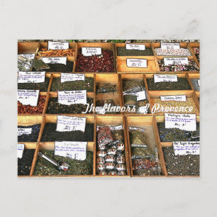 The flavours of Provence postcard
