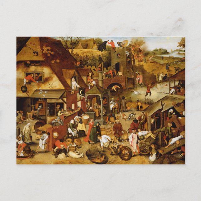 The Flemish Proverbs Postcard (Front)