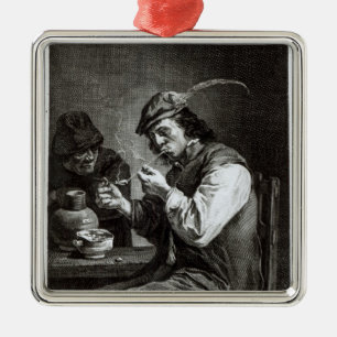 The Flemish Smoker Metal Tree Decoration
