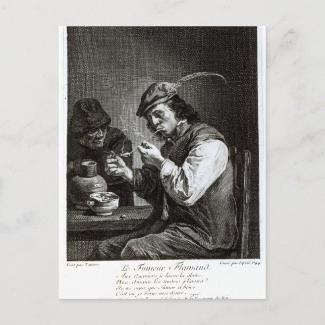 The Flemish Smoker Postcard (Front)