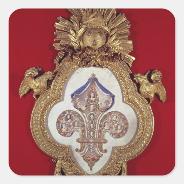 The Fleur de France Square Sticker (Front)